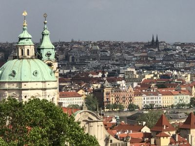 Prague skyline...